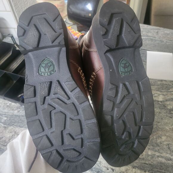 Ariat Canyon Womens 9 B Dark Brown Leather 4” Ranch Work Boots 10001254 - Picture 7 of 8